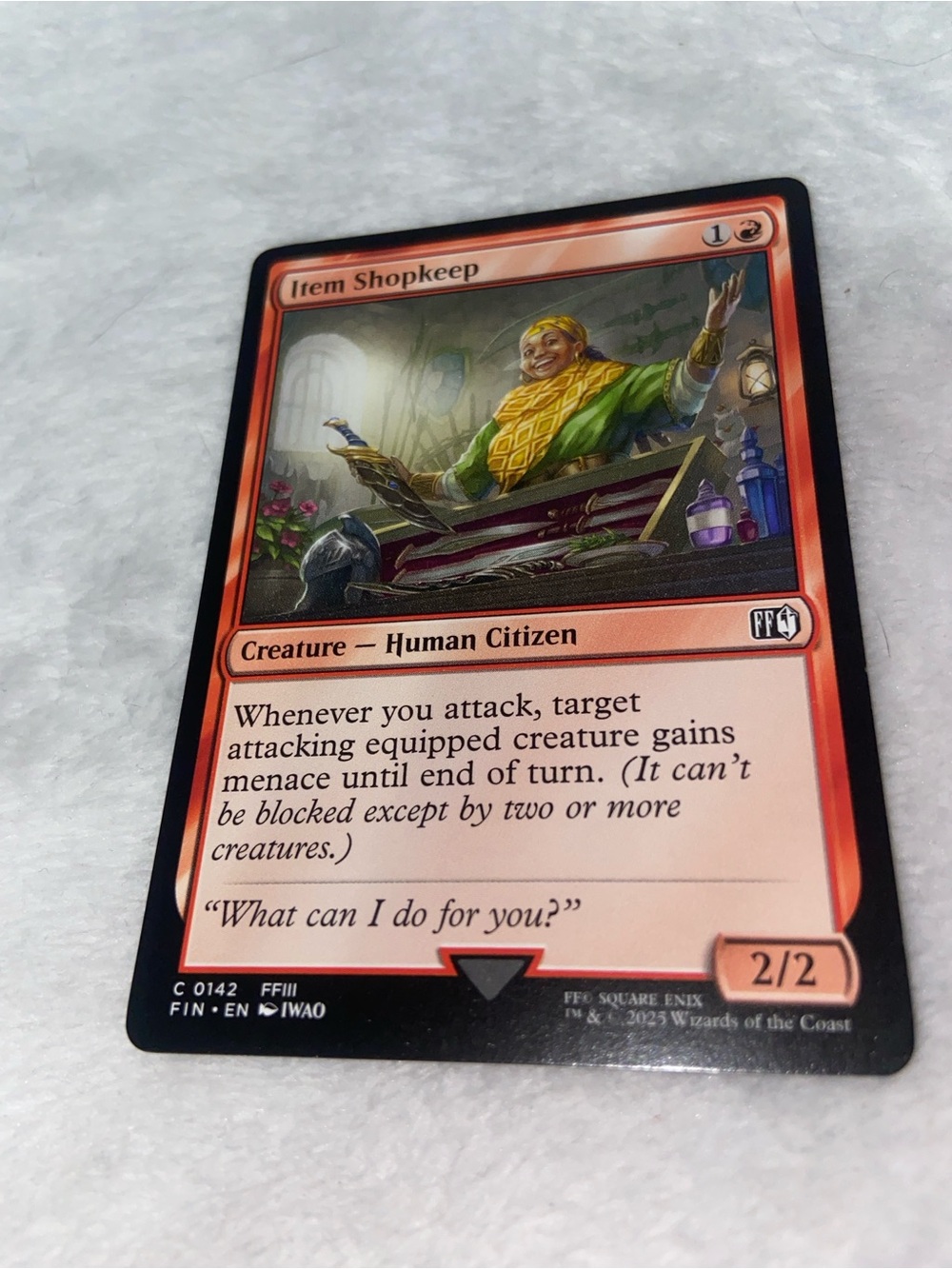 Item Shopkeep card (#0142) Magic the Gathering Final Fantasy